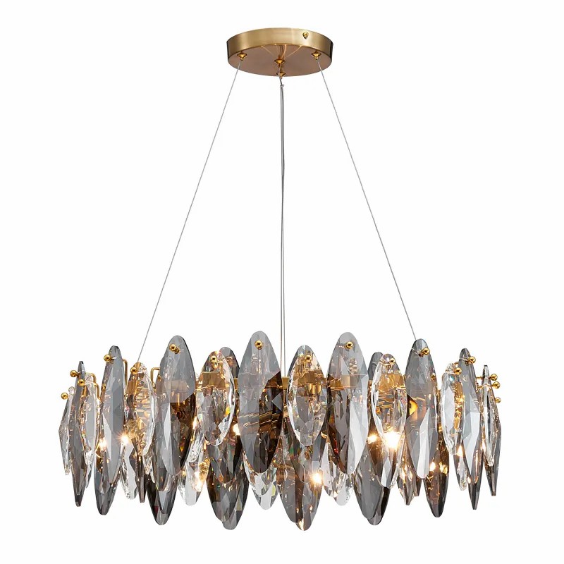 Modern New Grey Clear Crystal Glass - Image 3