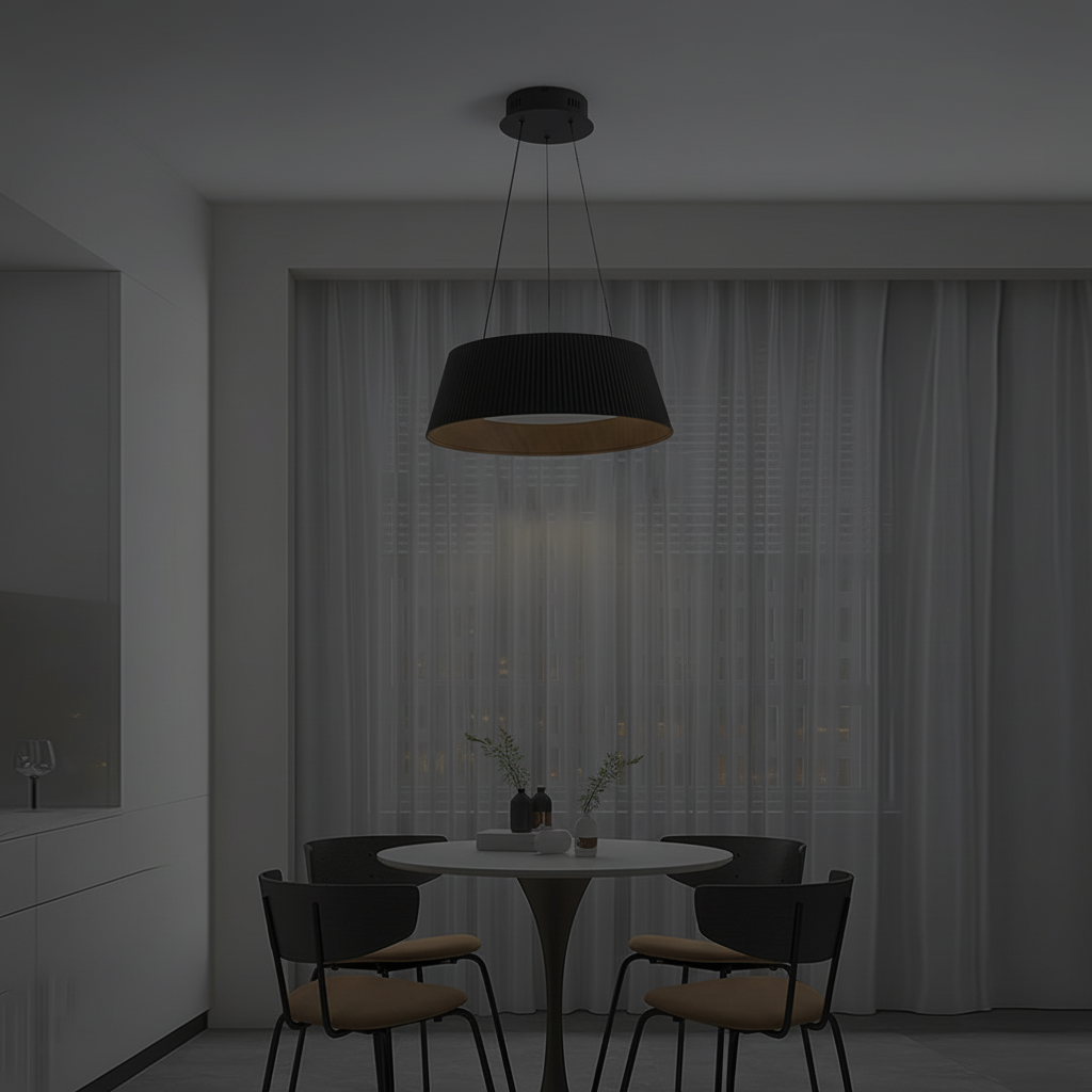 Alternative view of Ribbed Kitchen Pendant