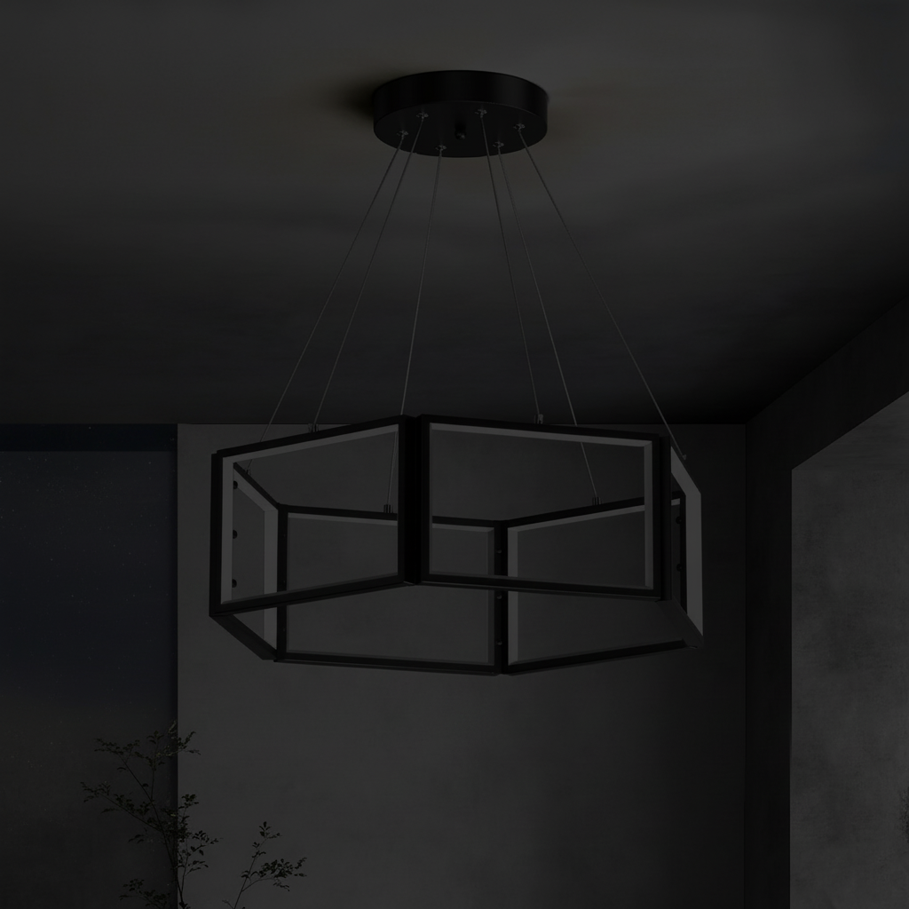 Alternative view of Modern LED Chandeliers, 8 Lights Dimmable LED Chandelier