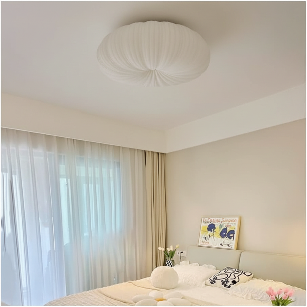 Alternative view of Led Flush Mount Pumpkin Ceiling Light Fixture