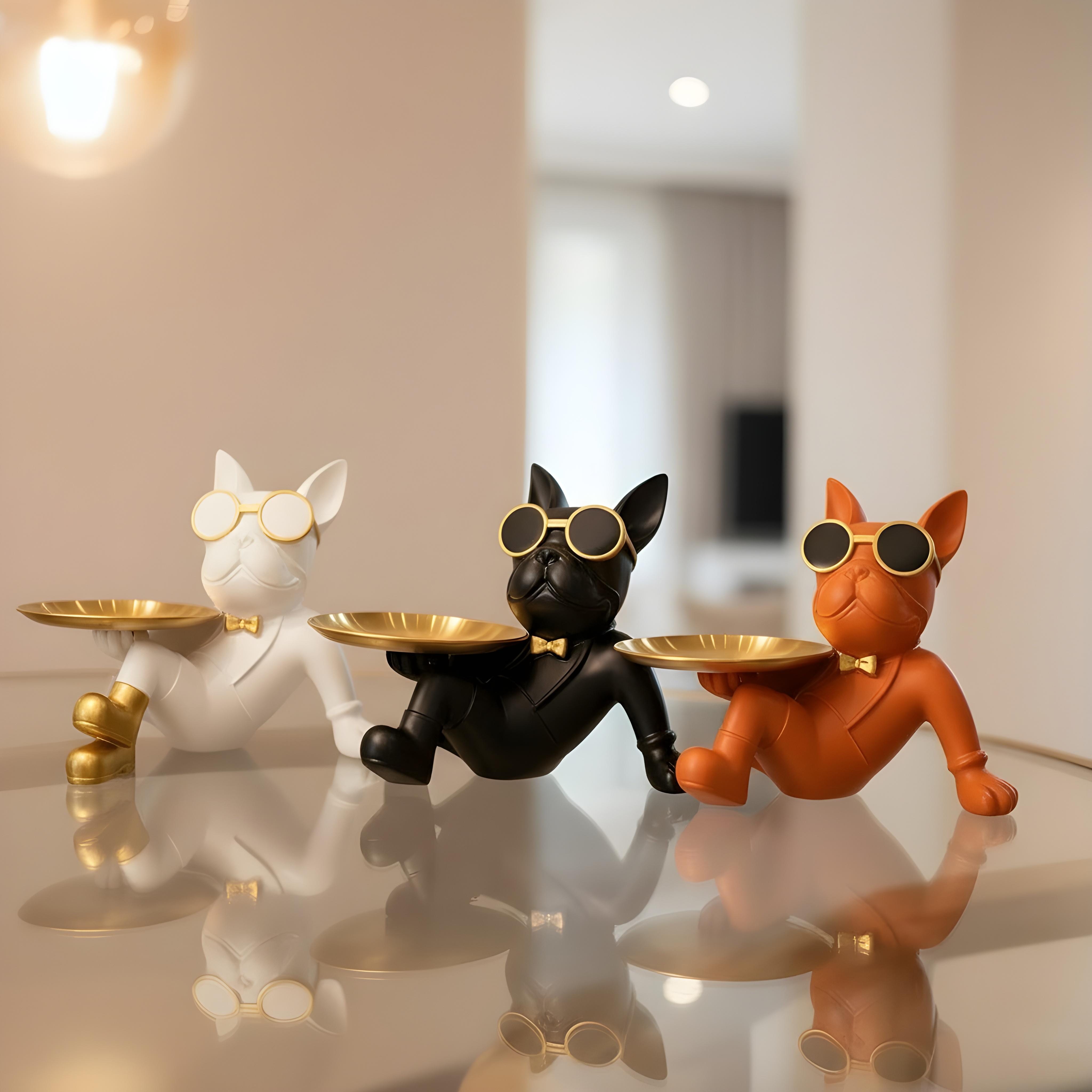 resin bulldog figurine