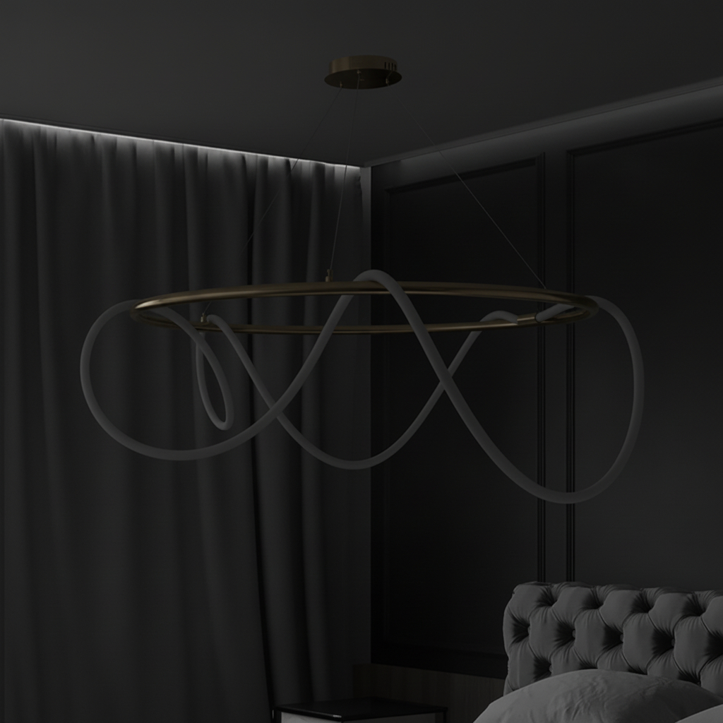 Alternative view of Pinnkl modern LED adjustable height