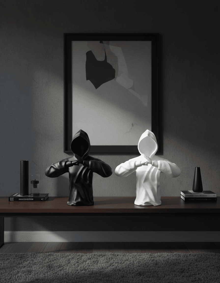 Alternative view of resin "Shadow Fighter"