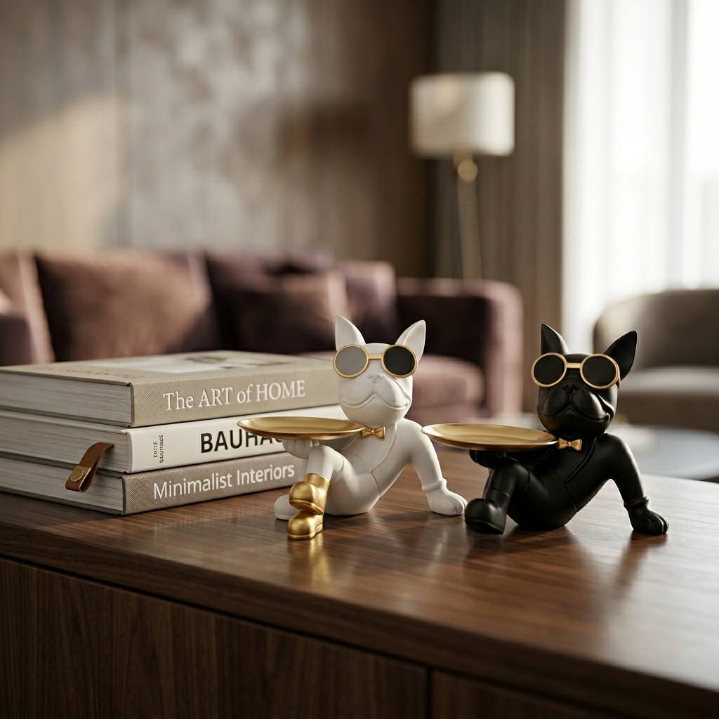 resin bulldog figurine