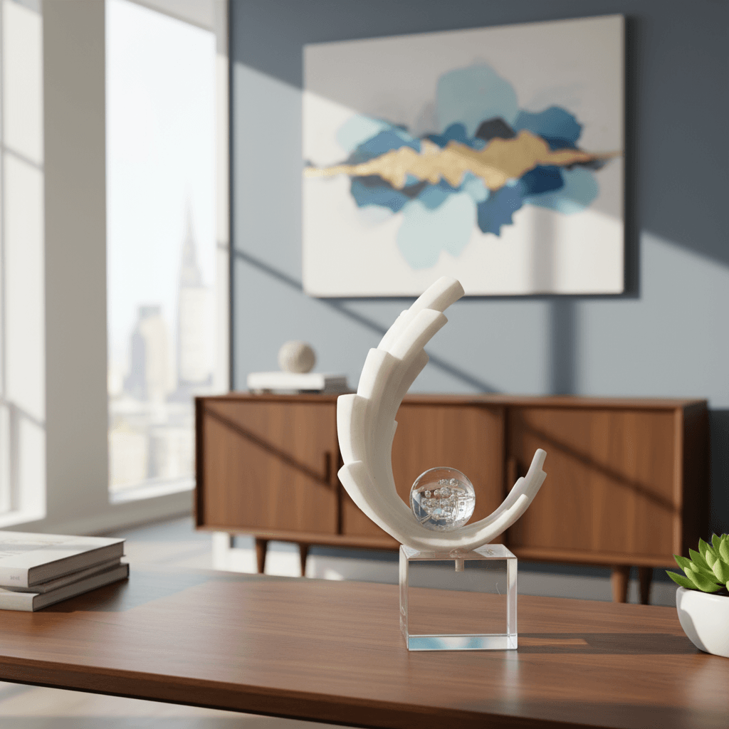 Alternative view of htohshop Crystal Curve sculpture