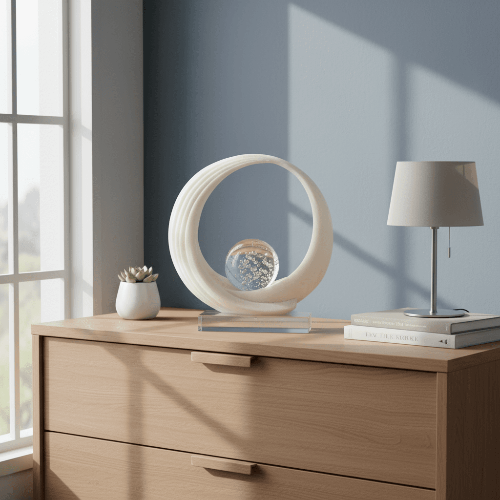 Alternative view of round deep sea sandscape