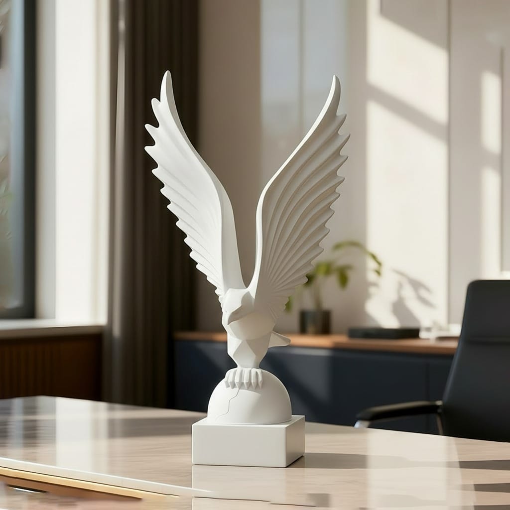 ATORSE Nordic Eagle Wing Statue. - Image 3