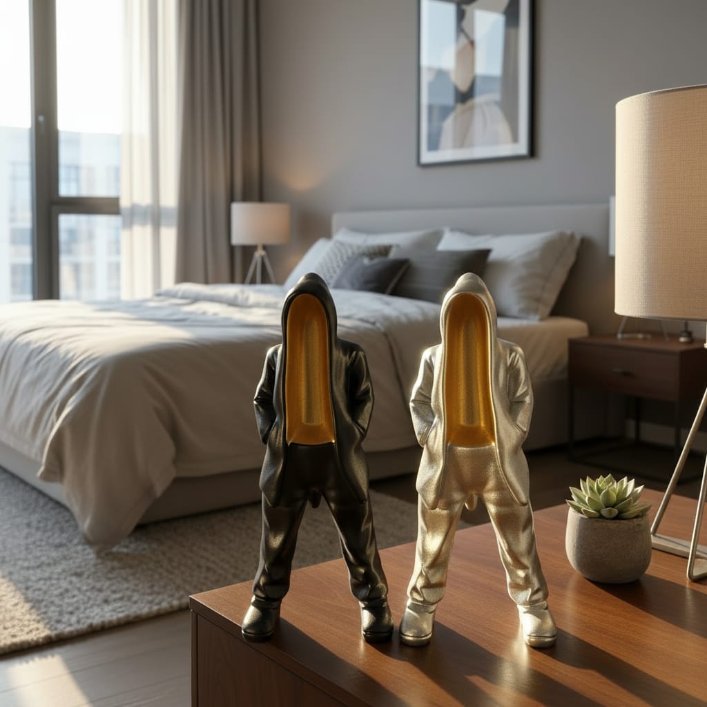 Alternative view of Astronaut Athlete resin