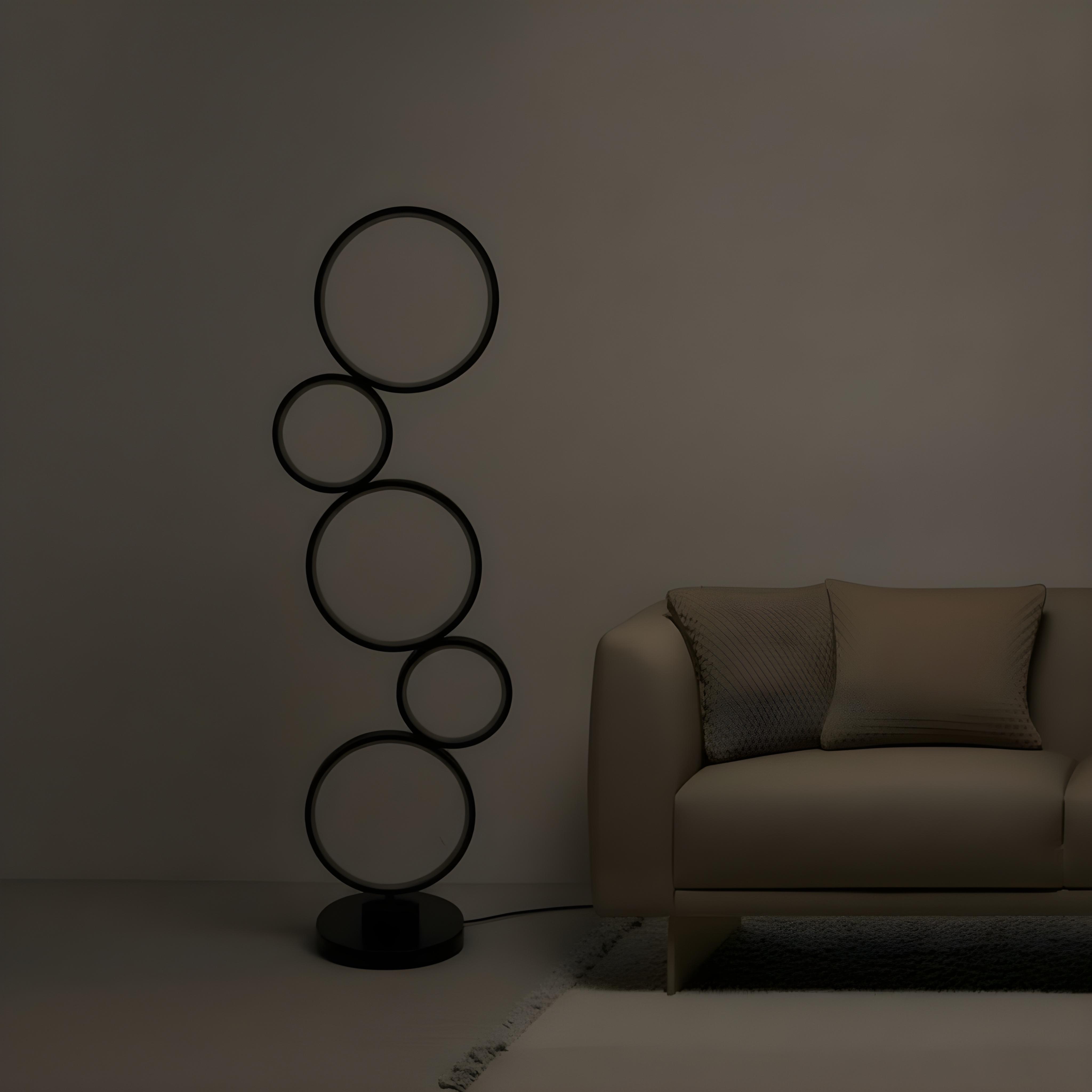 Vorlis Minimalist Luxury Ring Ladder Floor Lamp