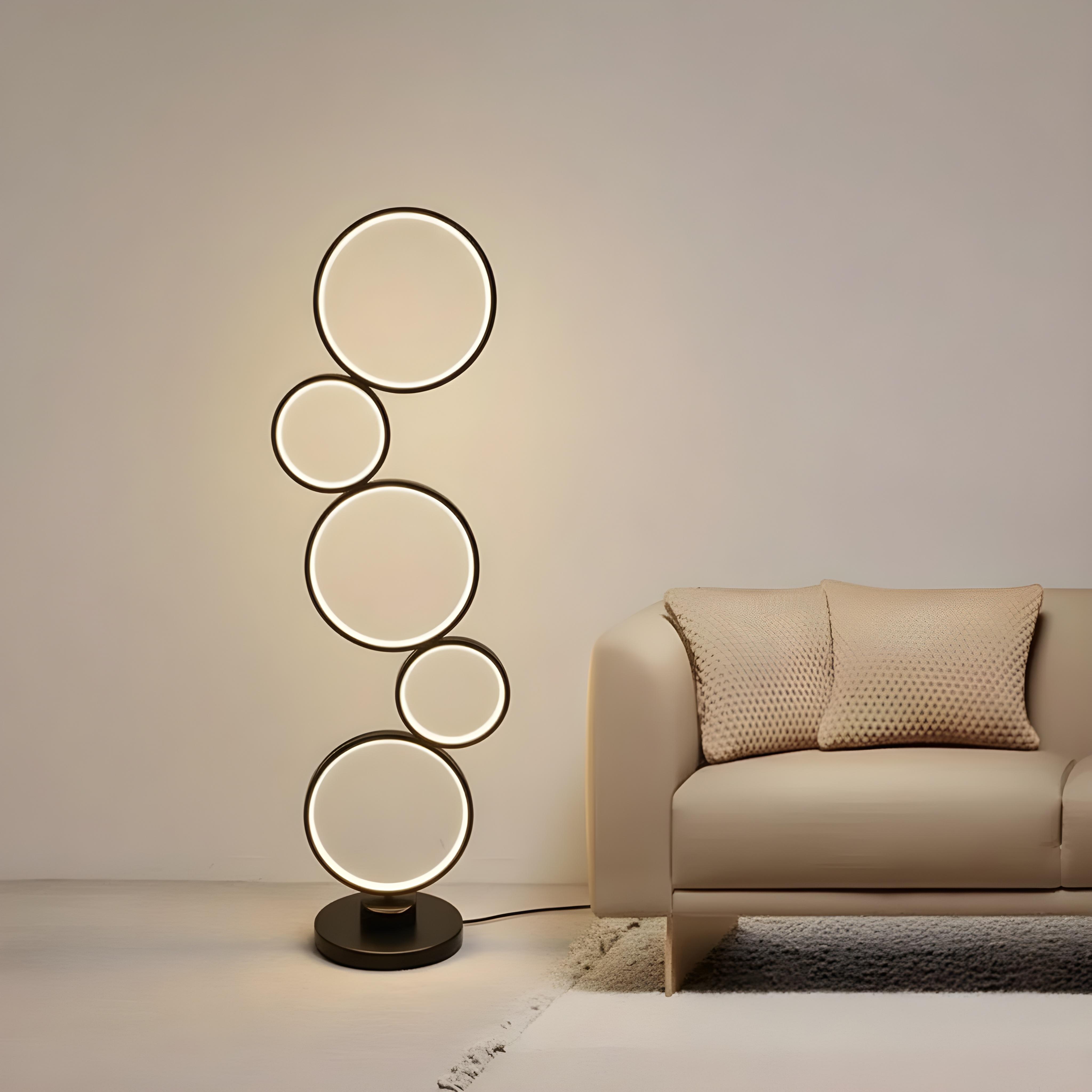 Alternative view of Vorlis Minimalist Luxury Ring Ladder Floor Lamp