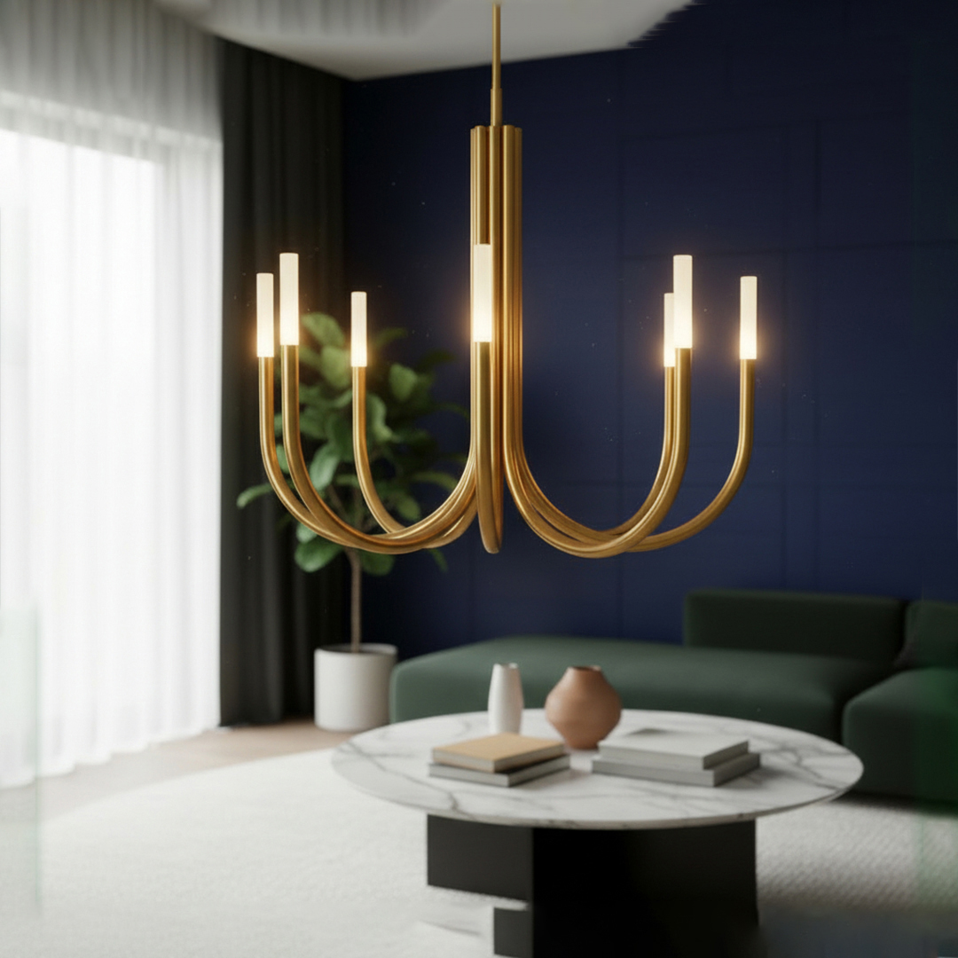 Alternative view of Joshua 8-Light Pendant by Schots Home Emporium