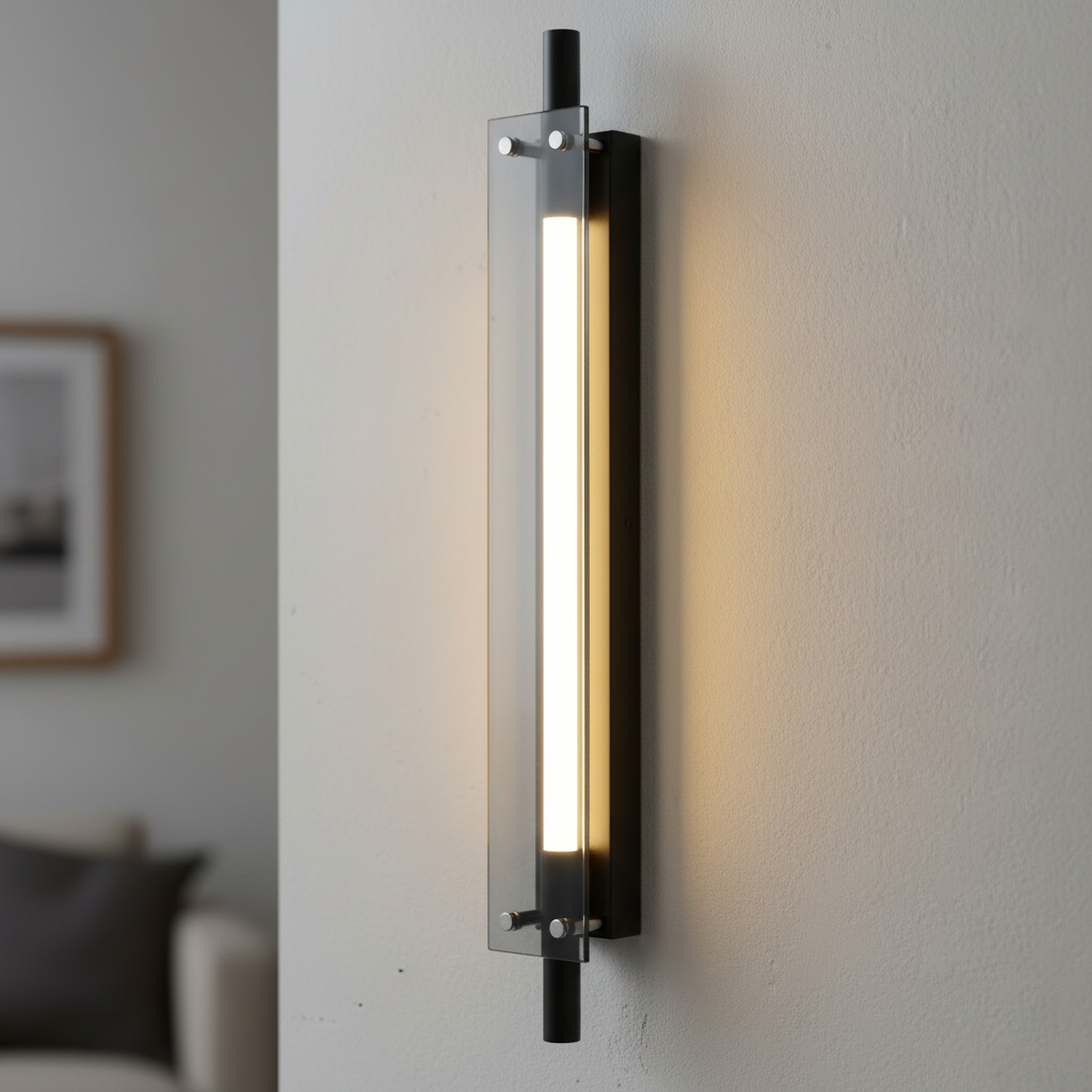Alternative view of Magnific linear LED wall light
