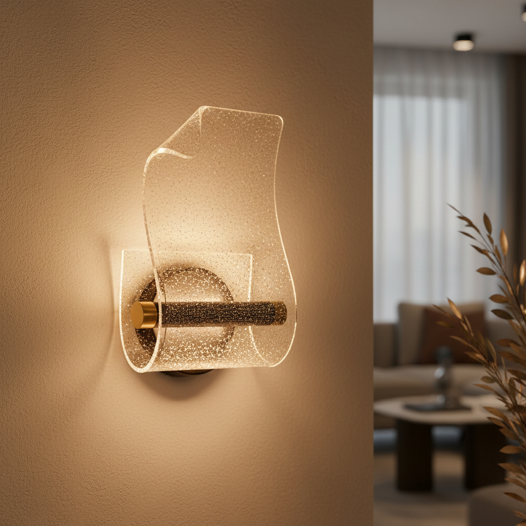 Alternative view of Acrylic Wall Lamp Light Espelhos De Paredes Lampara Relojes Pared Applique Murale Horloge Amparas Mesita Noche Dormitorio Sconce