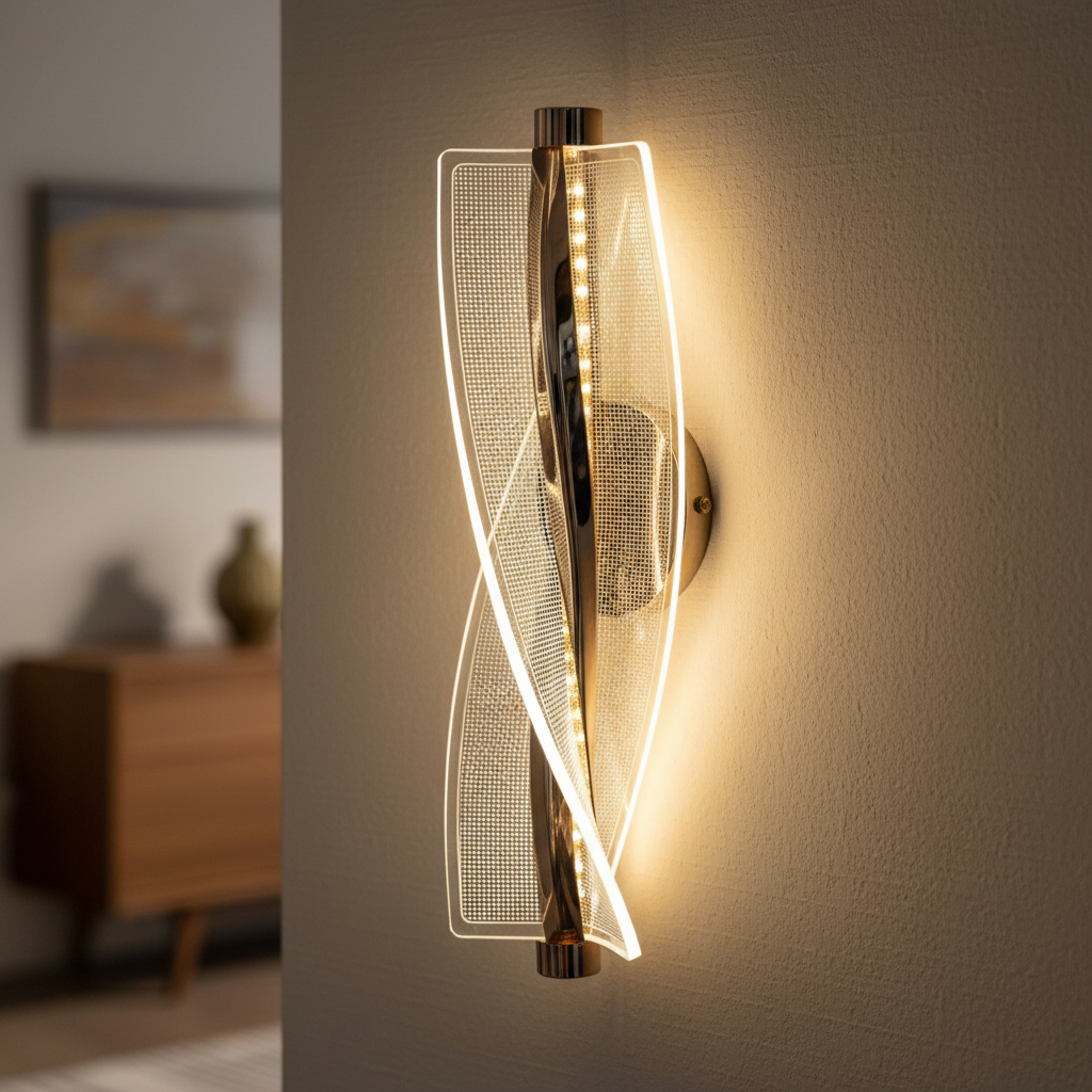 Alternative view of OJIT Modern LED Slim Transparent Profile Wall Light