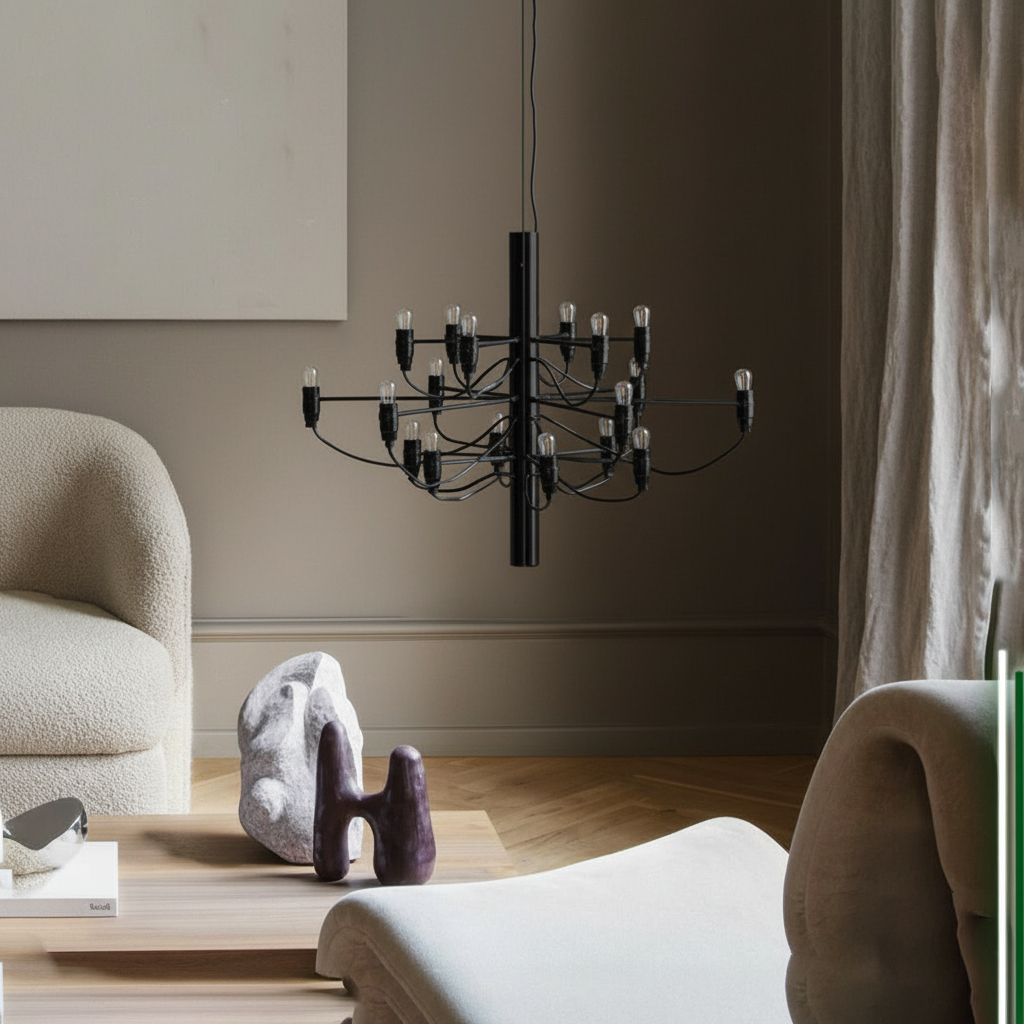 the Flos 2097 Chandelier, designed by Gino Sarfatti