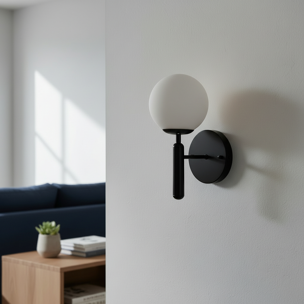 Areezo Black Wall Light