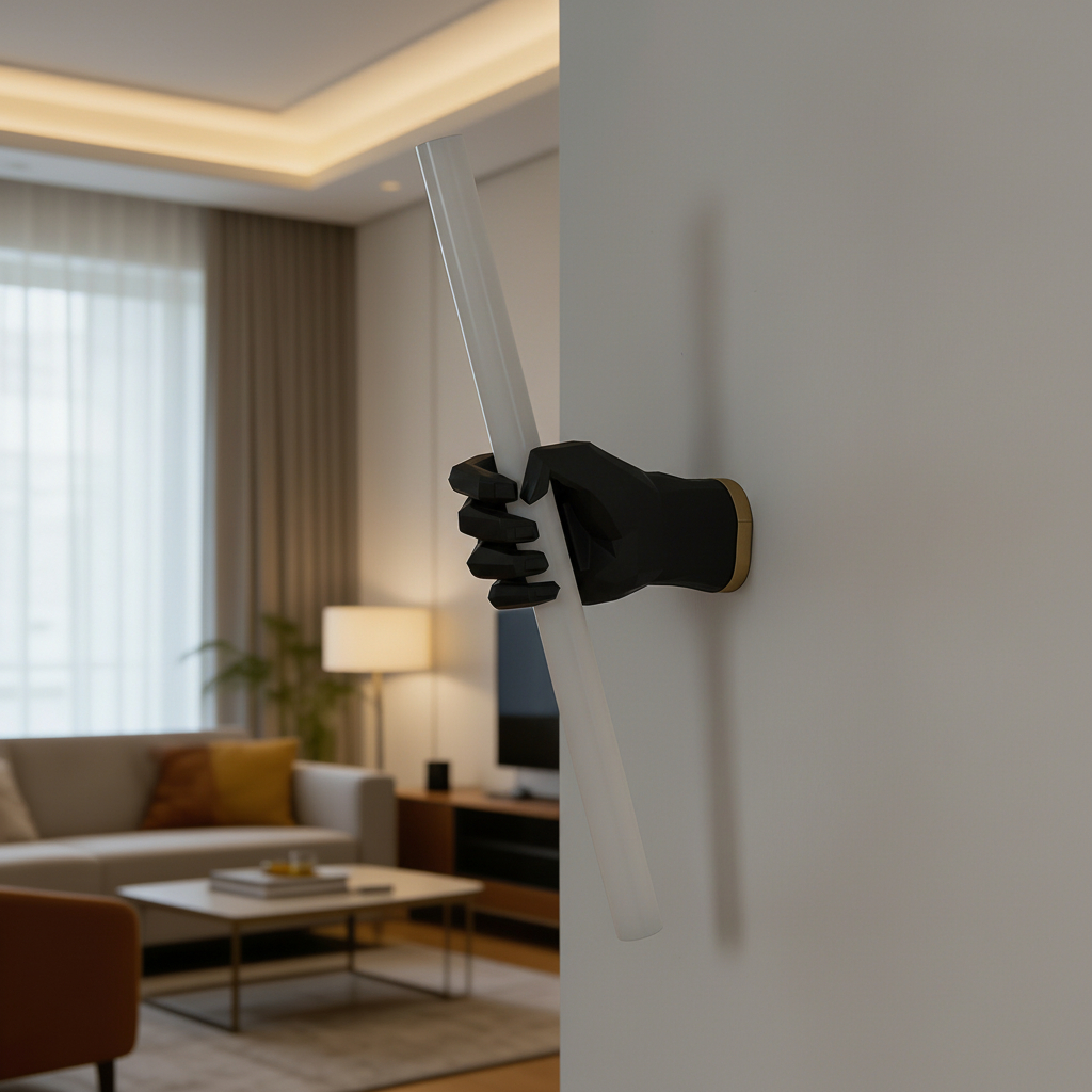 Hand-Shaped Wall Lamp with LED Tube Light | Unique Decorative Wall Light