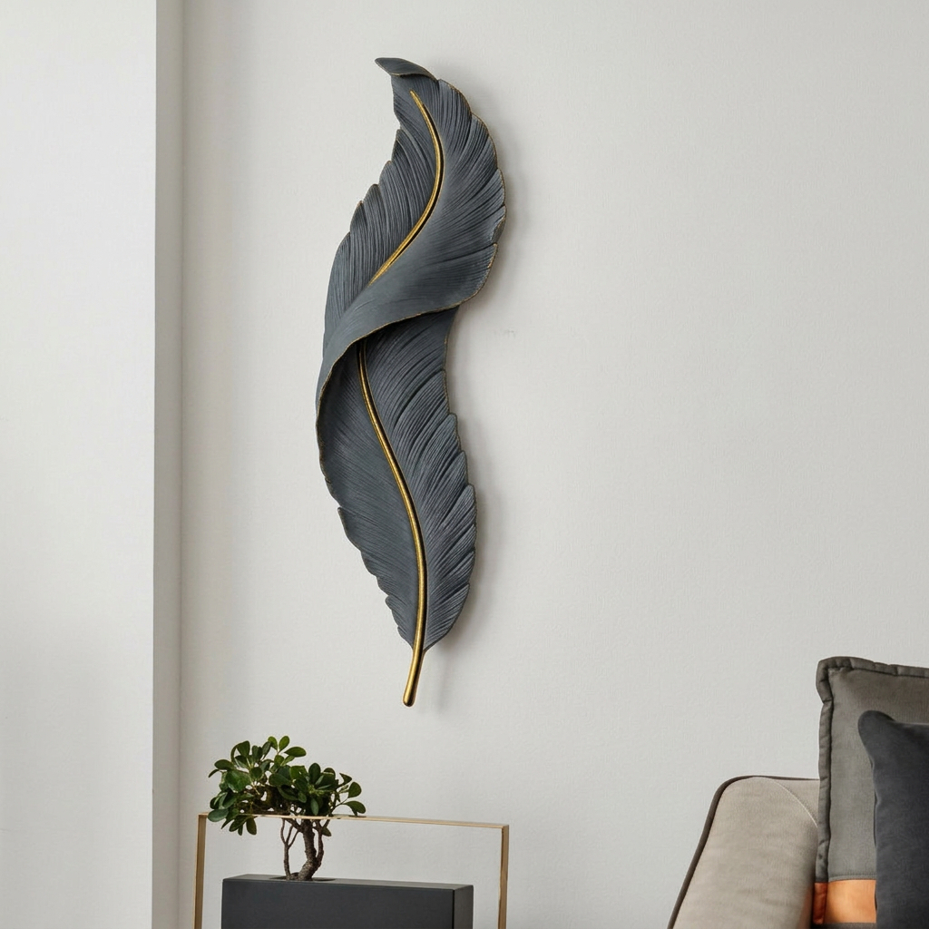 feather-shaped wall sconce, often listed under brands like Sparc Lights or Generic/Nordic styles.