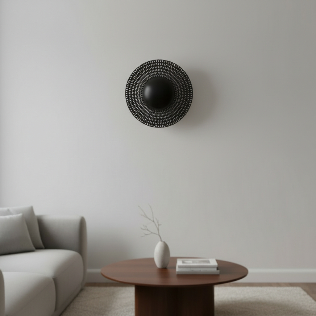 Sun VXS.04 Contemporary Wall Lamp in textured quartz sand by Rollo Studio