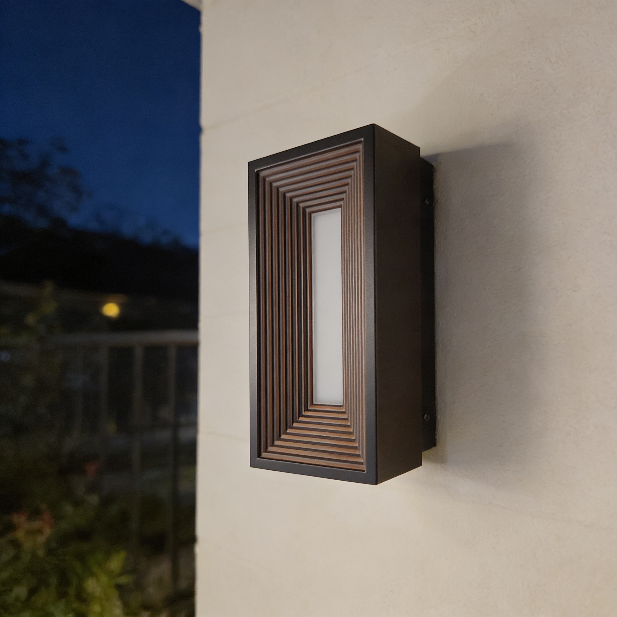 modern outdoor wall sconce, a type of home decor light fixture