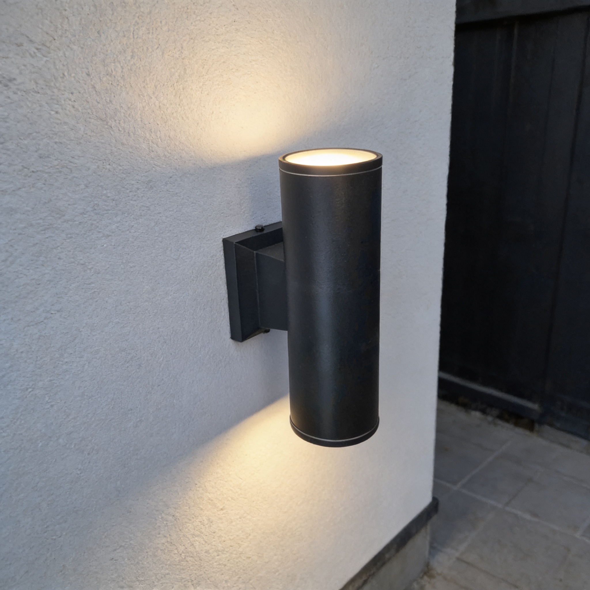 Alternative view of Saxby Palin Black XL Outdoor Wall Light .