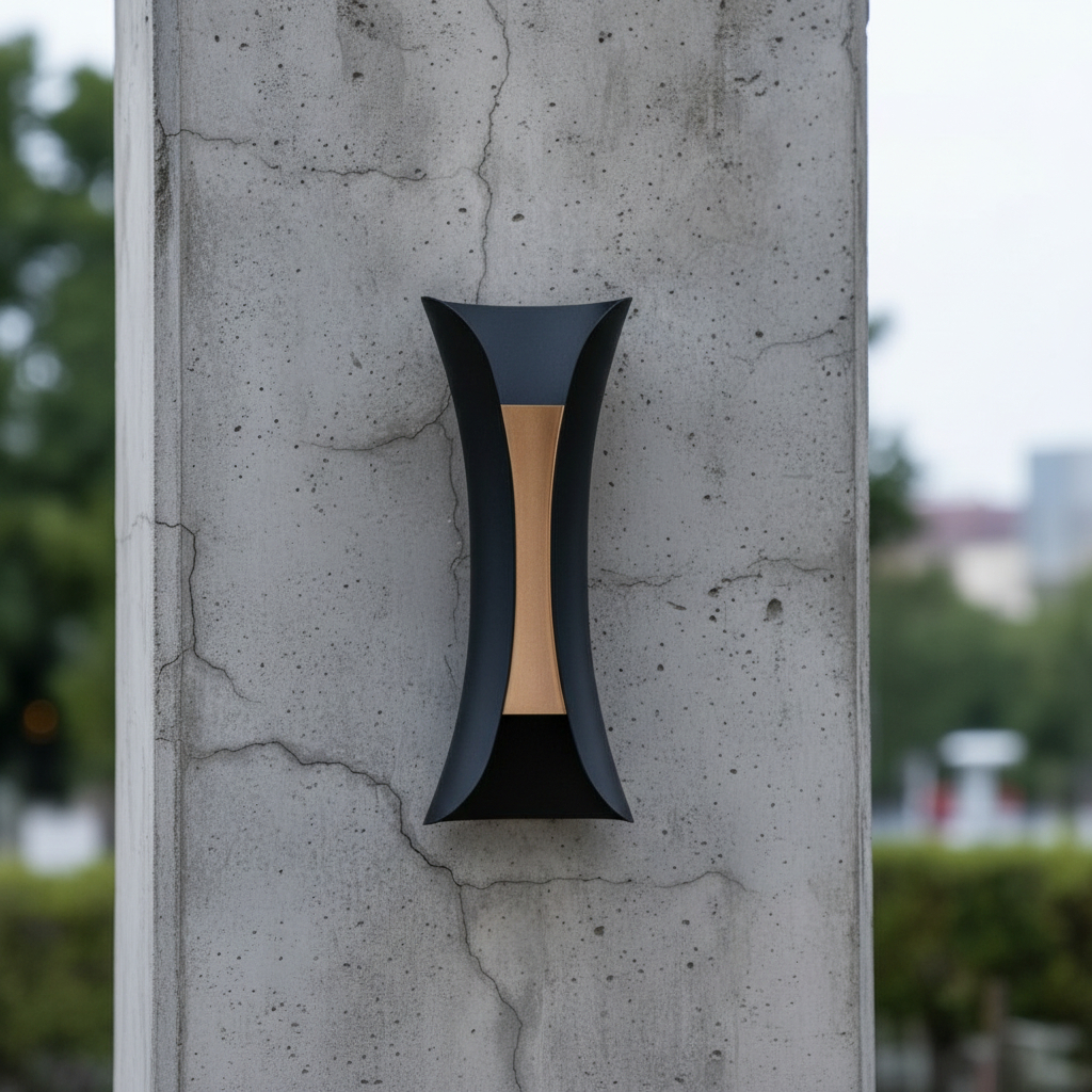 Sokhna Modern LED Outdoor Waterproof Wall Lamp, available in different wattages and colors.