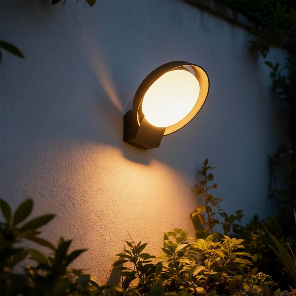 Alternative view of Erste Hathor LED outdoor wall light.