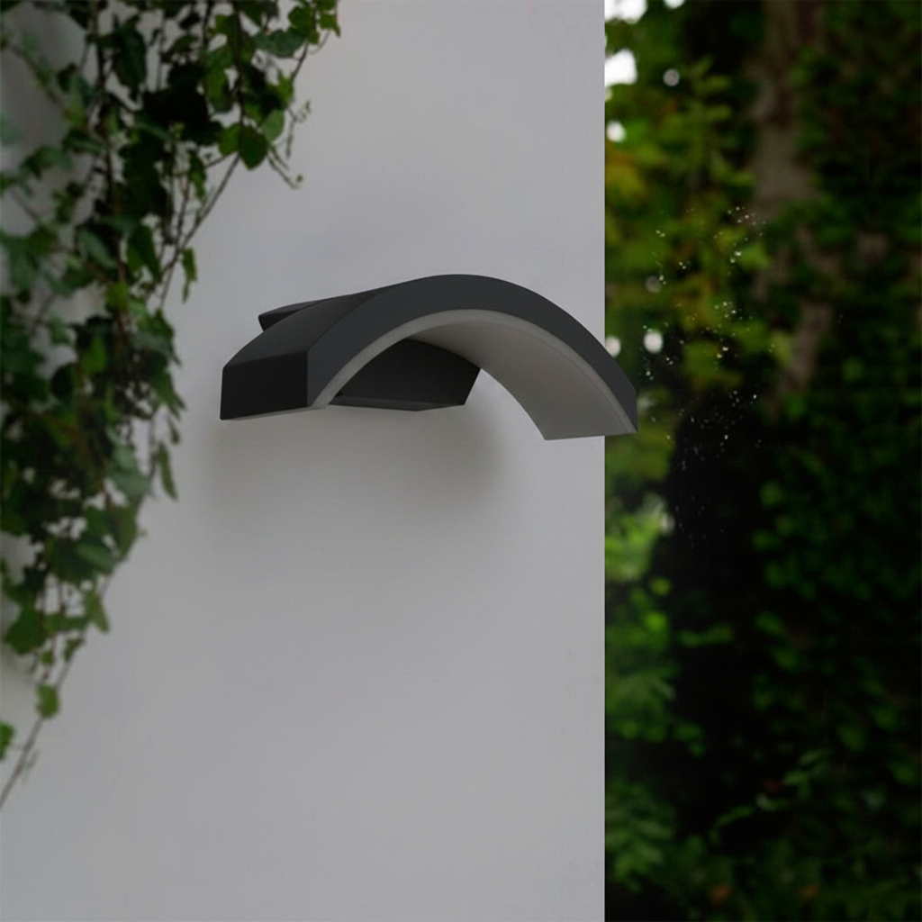 Integral LED Outdoor Curve Wall Light