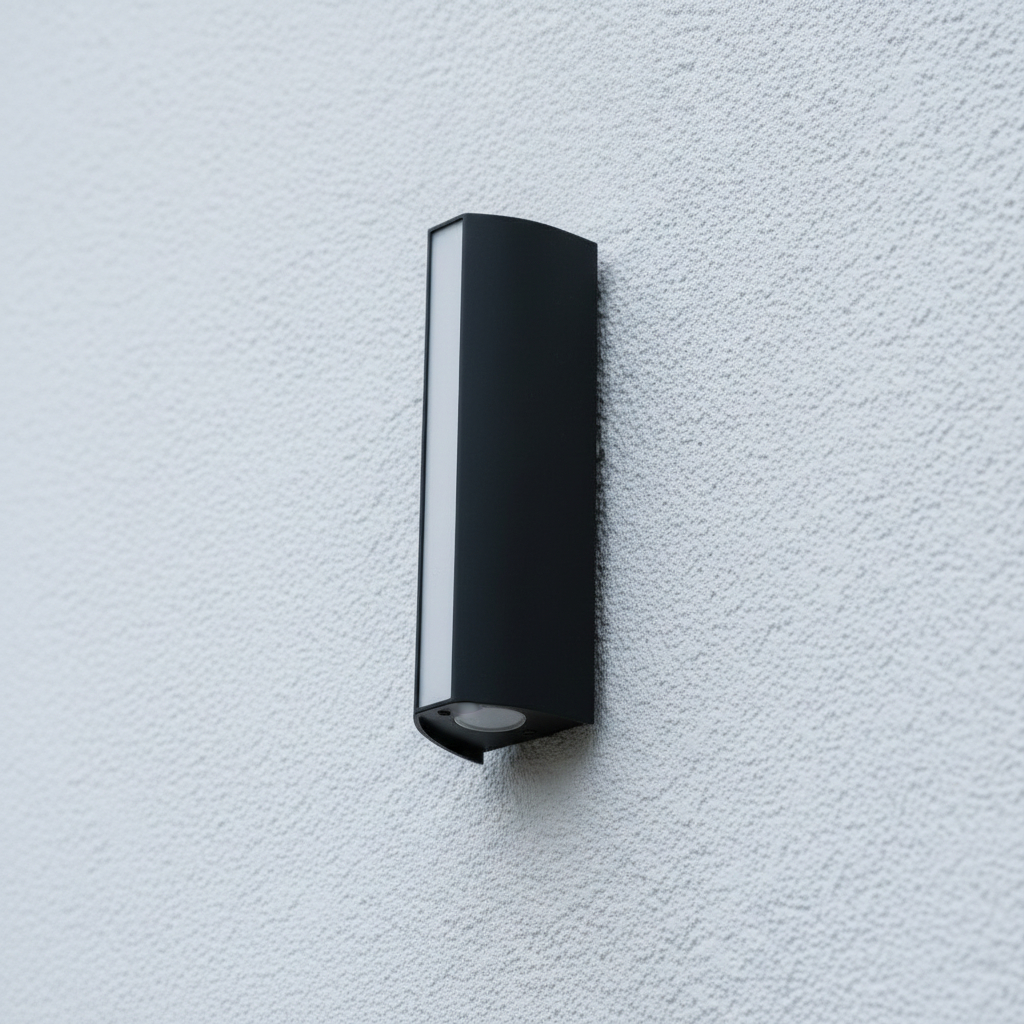 Oblong Metal Wall Lamp in Anthracite