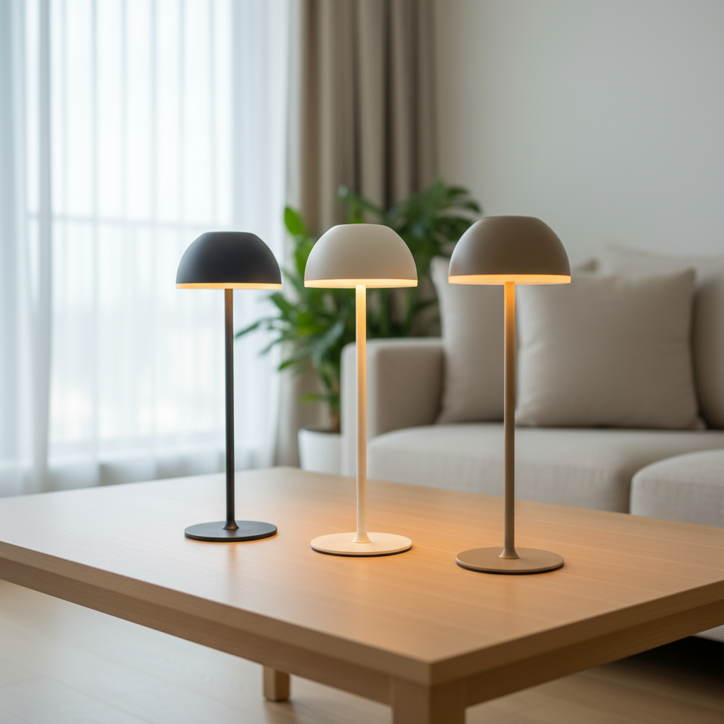 Alternative view of Lucide JOY outdoor standing lamps featuring a slim iron silhouette and a matte finish