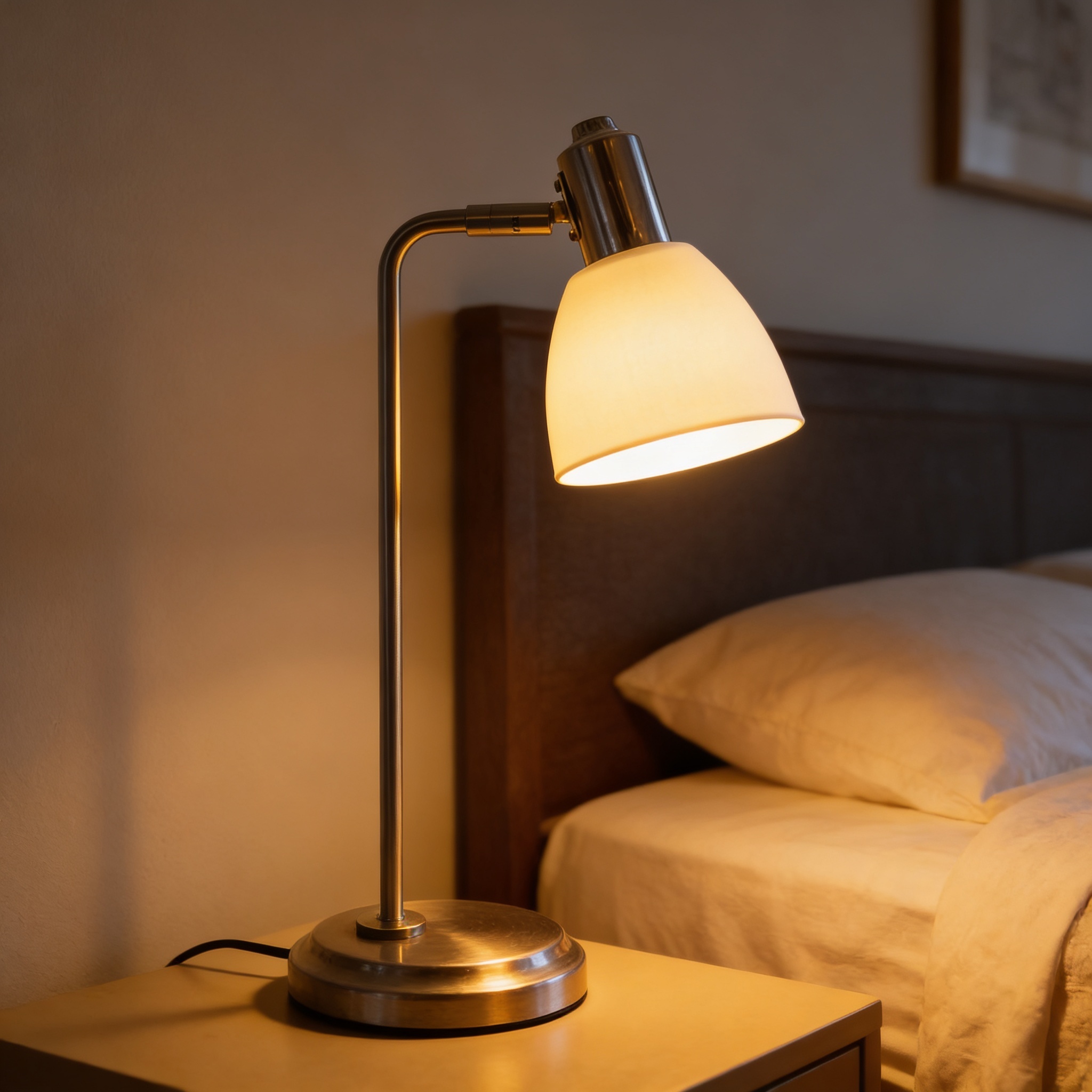 Alternative view of Nordlux - Ray - Chrome & Opal White Glass Modern Designer Desk Light