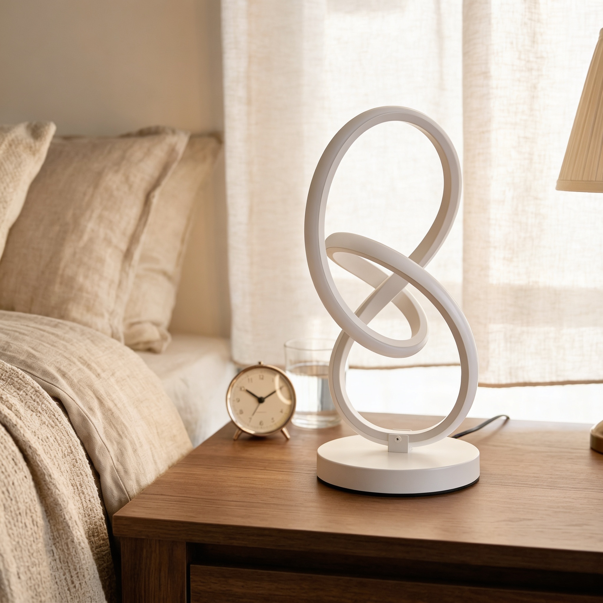 LED spiral table lamp