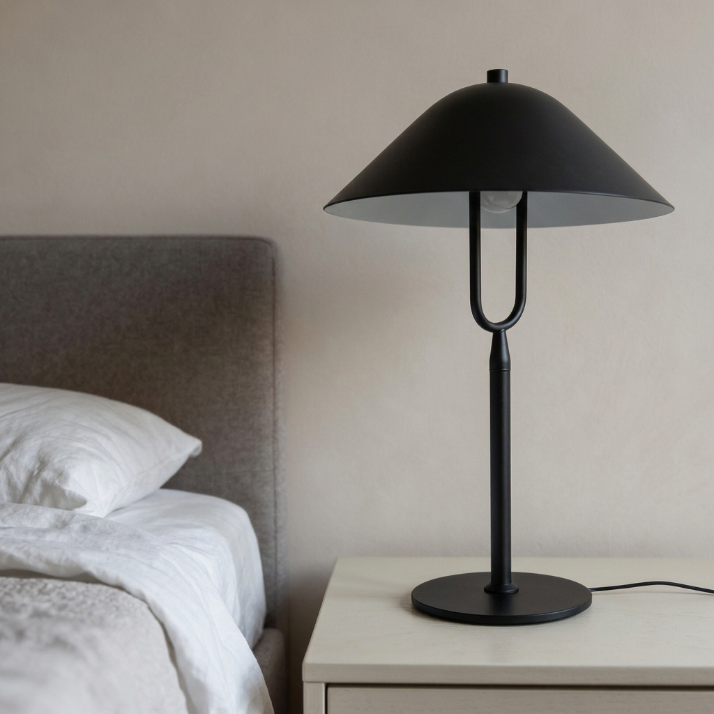 powder-coated iron Ferm Living Filo Table Lamp