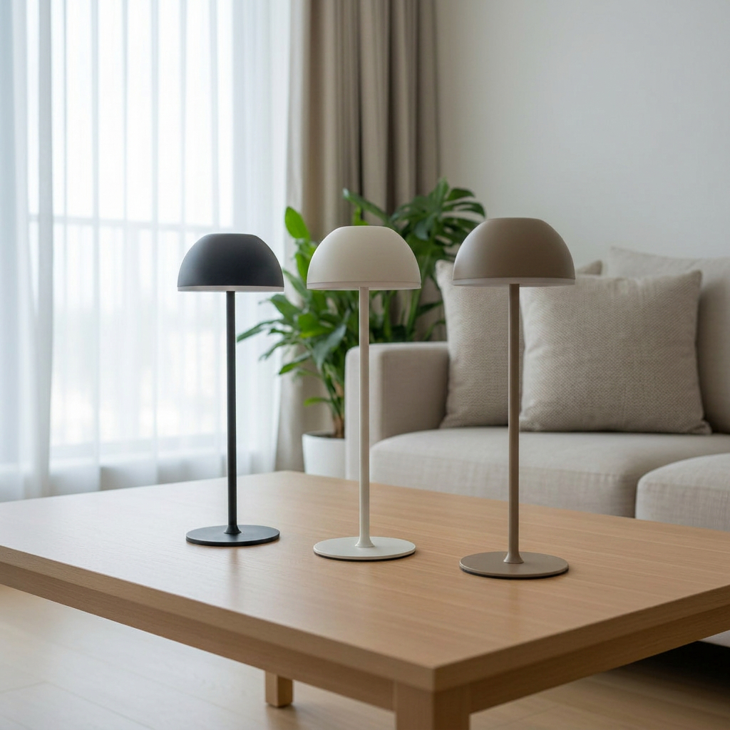 Lucide JOY outdoor standing lamps featuring a slim iron silhouette and a matte finish